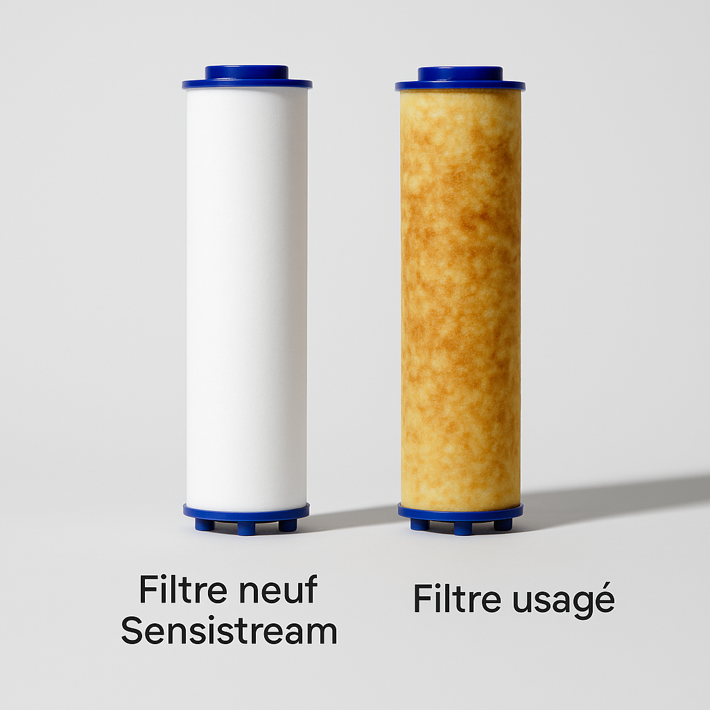 Pommeau filtrant anti chute de cheveux